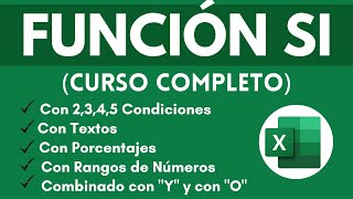 🔴Función SI en Excel - Curso Completo Excel ( 17 Ejemplos-Básico-Intermedio-Avanzado)