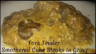 IN keke's kitchen #93 Fork Tender Smothered Cube Steaks In Gravy