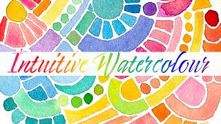 Paint with me | Rainbow Watercolor Abstract