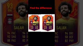 Find the difference ( salah Fifa card )