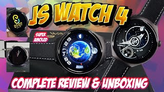 JS Watch 4 Complete Unboxing & Review | Huawei Watch 4 Pro Clone | JS Watch 4 Review | Super Amoled