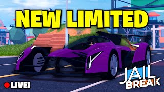 🔴Roblox Jailbreak Live Stream | *NEW* LIMITED VEHICLE! | #ROADTO300SUBS