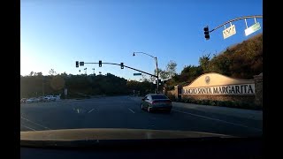 Driving from Rancho Santa Margarita to Irvine, California