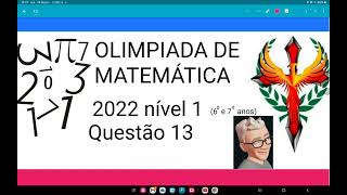 Olimpíada de matemática 2022, nível 1,questão13,Alice colocou uma forlha de papael cincento de lados