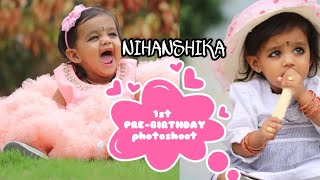 Nihanshika pre - birthday photoshoot|| cake smash.. 🤫🤫😂