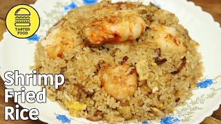 Shrimp Fried Rice Recipe / Chinese Egg Fried Rice / Prawns Recipe / Tasted Food #Shorts