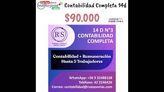 Código: 2268d Contabilidad Completa 14D Número 3 hasta 5 trabajadores En Chillán - MallRegional.cl