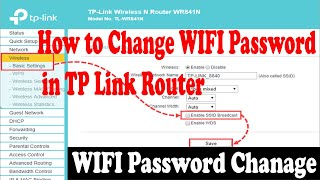 How to Change WIFI Password in TP Link Router