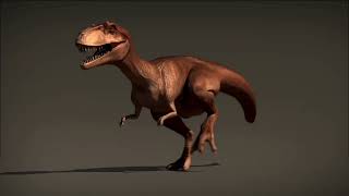 Dinosaur Running Alone