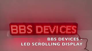 LED Red scrolling display -  3 feet