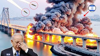 2 hours ago! Israeli bridge and 200 tanks destroyed by Iranian hypersonic missiles