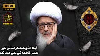 خوش نصیب ہیں وہ عزادار جو آئمہ مصومین ؑ کی ماں کے جلوس میں باہر آتے ہیں | آیت اللہ وحید خراسانی