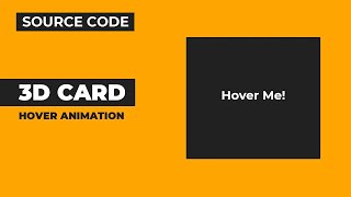 3d Flipping Card Hover Animation | CSS Animation Examples