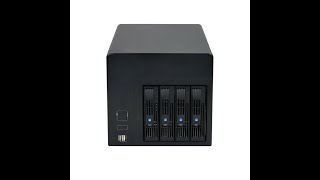 Mini ITX NAS Storage Server Chassis Hot Swap Plug IPFS 4 Bay Embedded PSU Case