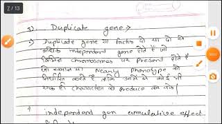 Gene interaction in Hindi | genetics | M. Sc. botany