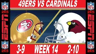 49ers vs Cardinals Week 14 ESPN NFL 2K5