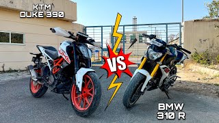 KTM Duke 390 🚀 Vs BMW GS310R⚡|Drag Race|Comparison Video #dragrace #ktm #bmw