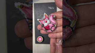 I make a fantasy cat keychain in polymer clay. #claytutorial #handmade #diy