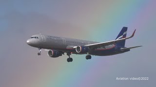 Транзит А321 на фоне радуги. Airbus A321-211(WL) RA-73724 (ex VP-BFQ) Aeroflot - Russian Airlines