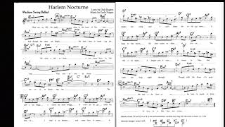 Harlem Nocturne play-along music sheet for E-flat instruments