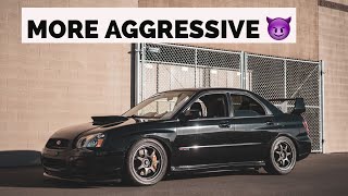 MAKING MY 05 WRX STI LOOK MORE AGGRESSIVE !!!