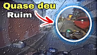 Motovlog tarde chuvosa ⛈ *Quase deu ruim *