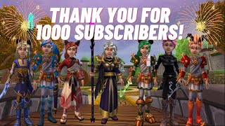 Thank You For 1000 Subscribers!!!