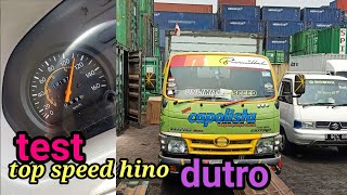 tes top speed Hino Dutro