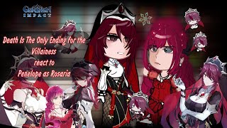 Death Is The Only Ending for the Villainess react to Penelope as Rosaria || 1/1 || AU || Eng/Rus