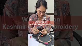 Workshop on Hand Embroidery Kashmir work l IDI Institute l Fashion Design Course Student #embroidery