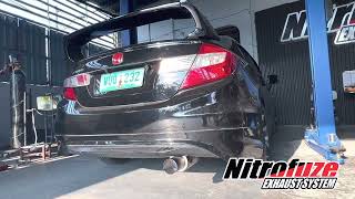 Muffkidz freeflow muffler w/ catback exhaust system civic FD soundcheck-Nitrofuze Garage