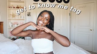 get to know me tag!🖤