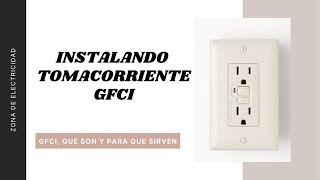 Como Instalar un Tomacorriente gfci