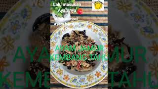 Tumis ayam jamur kembang tahu (Chinese Cuisine) #Shorts