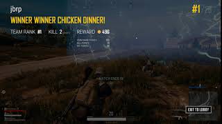 PUBG PC V1 1st blood chicken dinner.