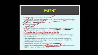 "All about PATENT" for UPSC