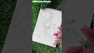 😱Quick simple and easy drawing of lord hanumanji #shorts #youtubeshorts #trending #shortsfeed