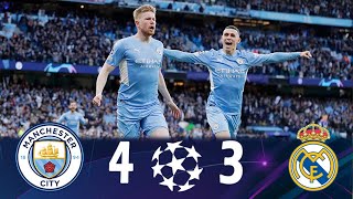 Manchester City x Real Madrid 4-3 ● Melhores Momentos ● Liga dos Campeões UEFA 2022