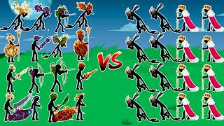 ALL SKINS ARMY STICK VS KING GIANT BOSS || STICK WAR LEGACY