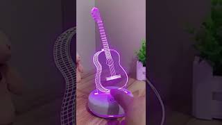 Acrylic Guitar LED Lamp #shorts