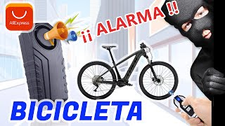 📢 ALARMA para BICICLETA 📢 ALIEXPRESS Instalación Antirrobo 🚴‍♀️❌ Alerta Sirena Acústica con Mando