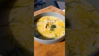 Авголемоно. Греческий куриный суп 🍋 Avgolemono #shorts