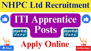 NHPC RECRUITMENT 2024 || 64 ITI APPRENTICE POSTS || VACANCYGATE ||