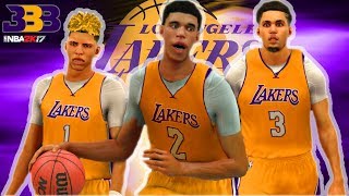 NBA 2K17 -The Ball Brothers L.A. Lakers Mix!!!