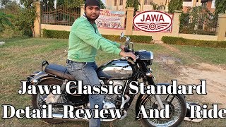 Jawa Classic/Standard Detail Review And Ride & Night Ride