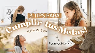 3 Tips para lograr tus metas este Año Nuevo! 🎉/#Viernesdefe / Andy✨