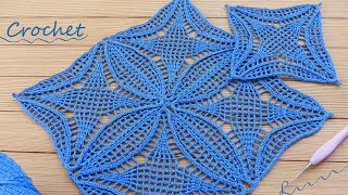 Уникальные КВАДРАТНЫЕ мотивы "Геометрия" вязание крючком🧶 Beautiful Pattern Crochet square motifs