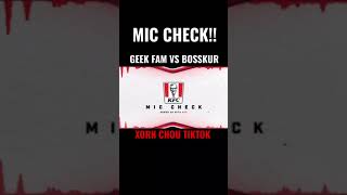 GEEK FAM VS BOSSKUR MIC CHECK| PLAYOFF DAY 2