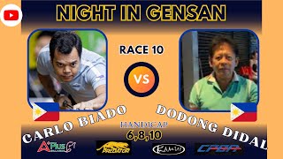 Night In Gensan | Carlo bido VS Dodong Didal (6,8,10,) Race 10