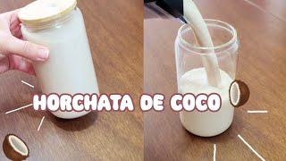 ✅HORCHATA DE AVENA Y COCO🥥 #facil #hack  #amadecasa #receta #viralvideo #trend #trending